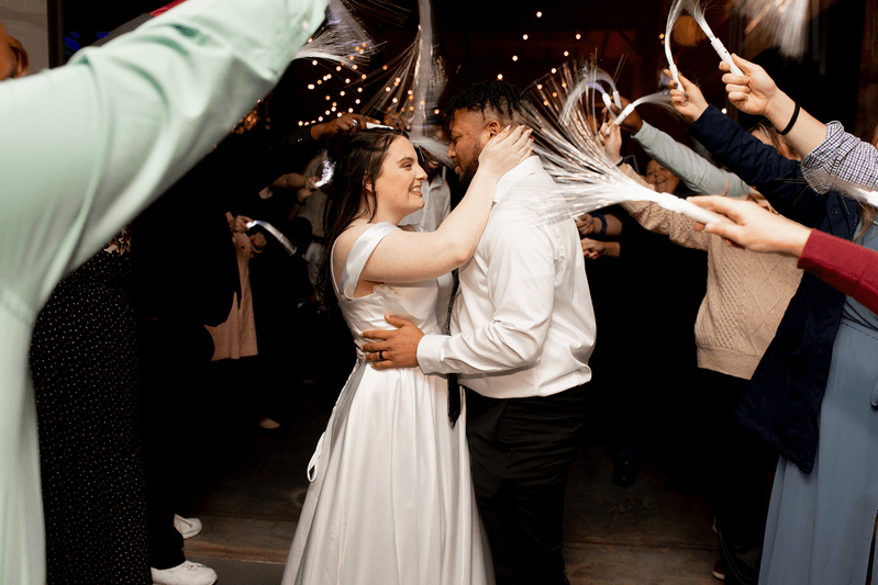 Glowing send-off dance